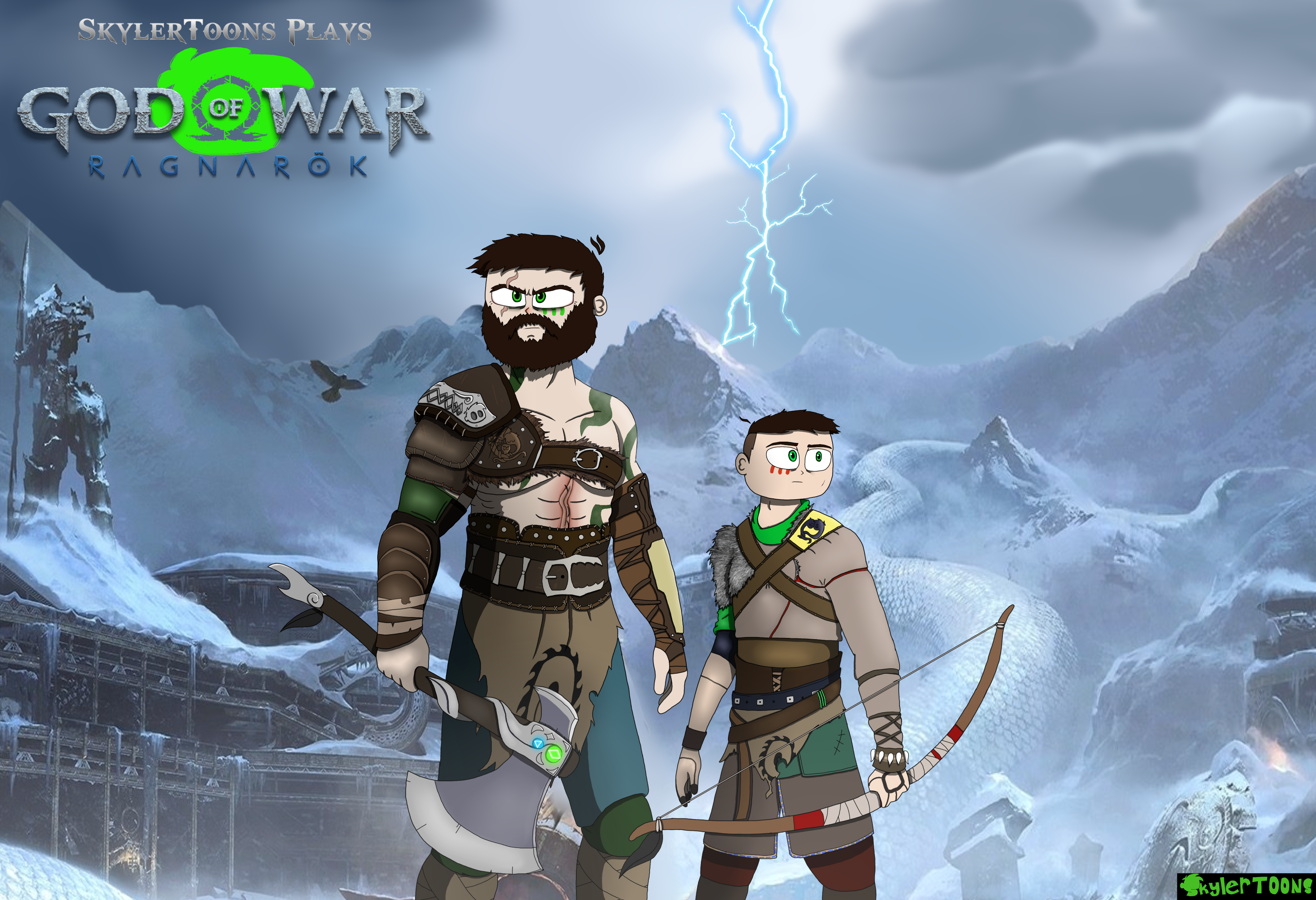 SkylerToons plays God of War Ragnarok by skylertoons on DeviantArt