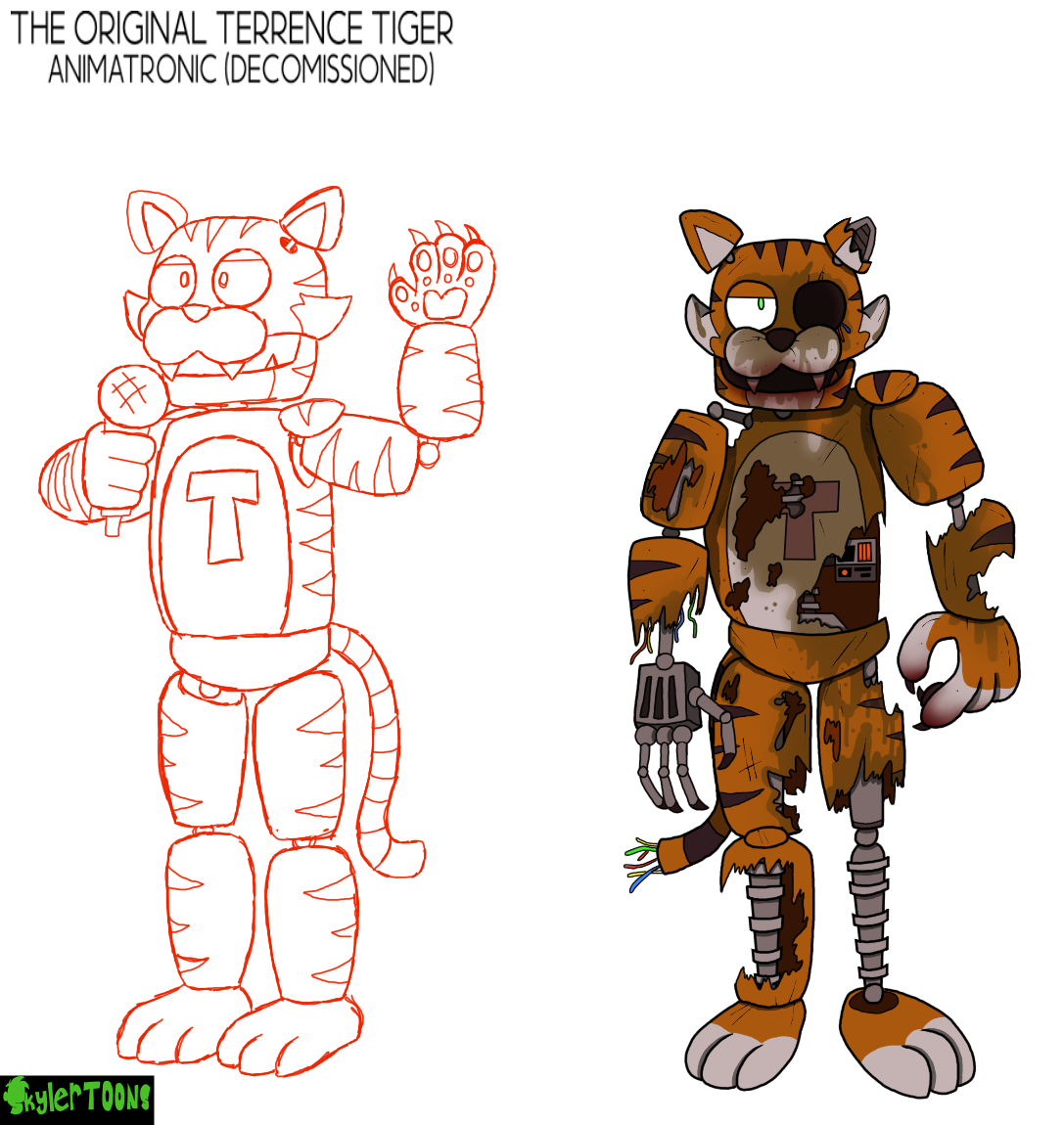 The original Terrence Tiger animatronic