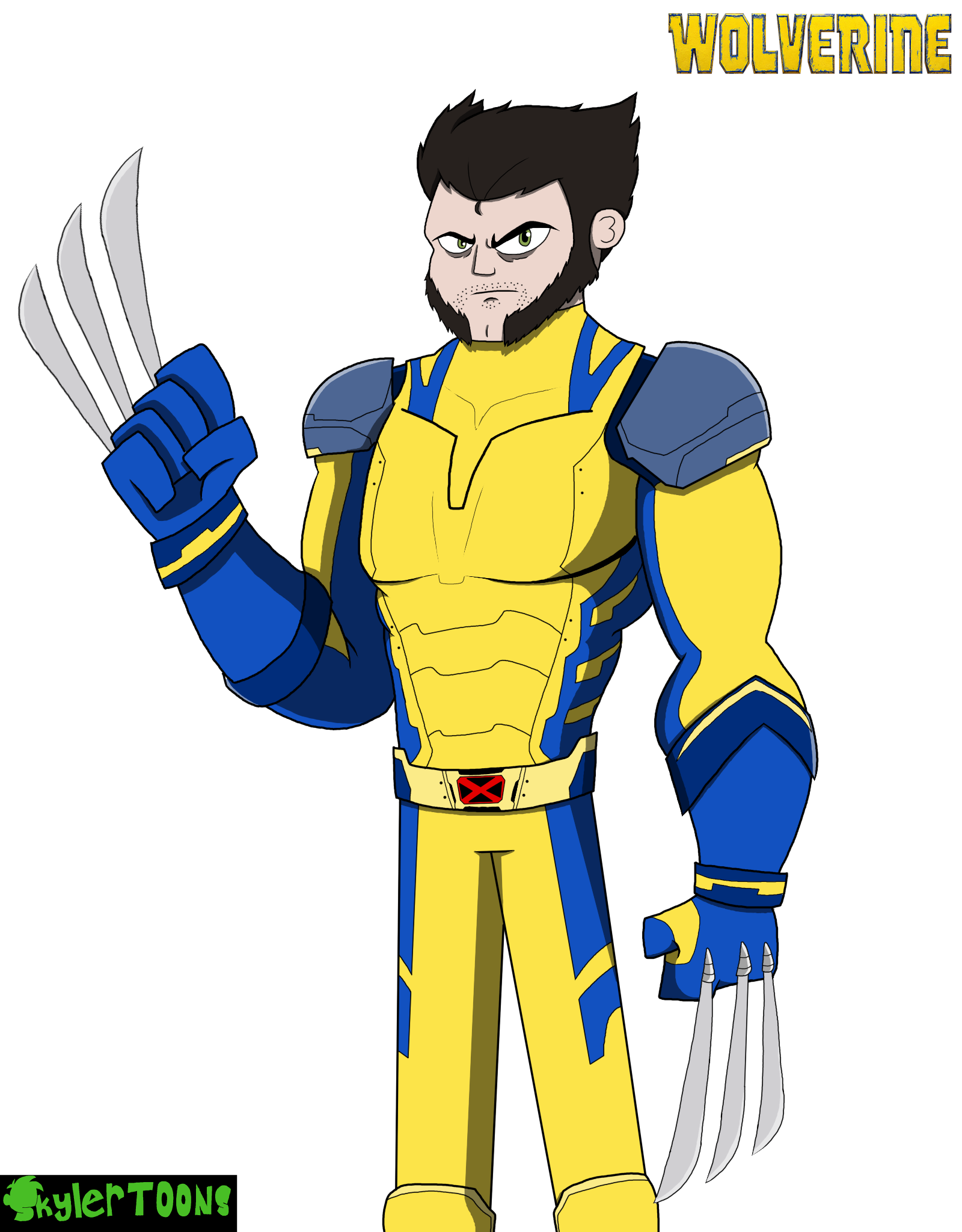 Wolverine in Skylertoons style