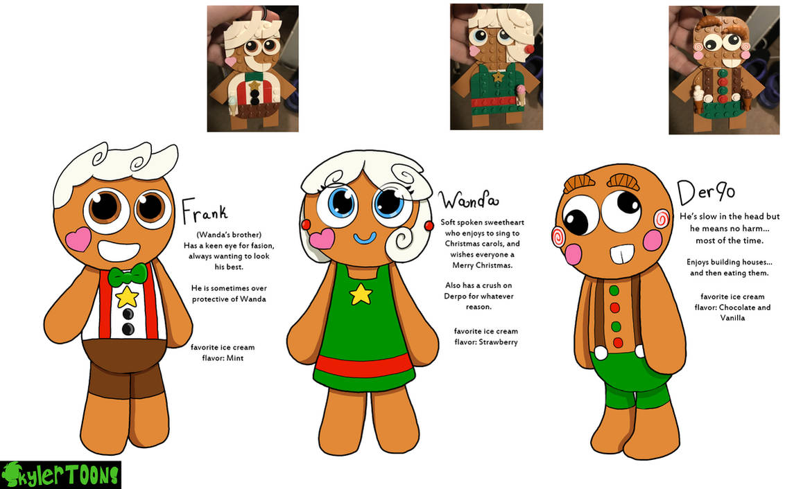 The Gingerbread Trio by skylertoons on DeviantArt