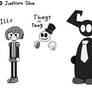 I drew characters from the NO jumpscare show