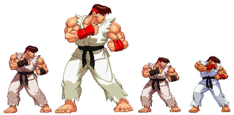 Ryu (Street Fighter II Battle Sprite) by L-Dawg211 on DeviantArt