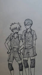 two adorkable volleyball kids