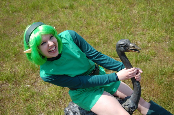 Whee, ride 'em Saria