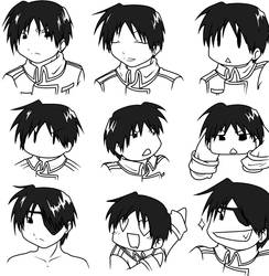 roy mustang faces