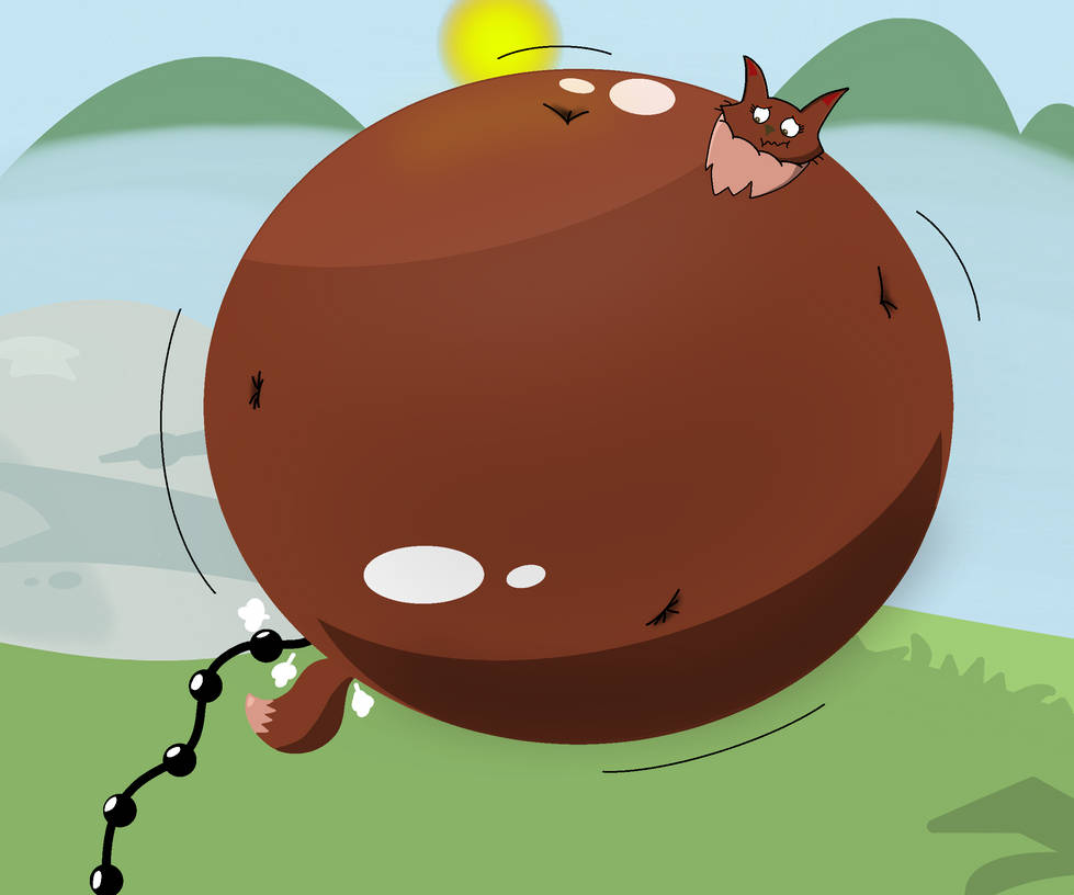 Skunk Fu fox Inflation by ToberryPaws on DeviantArt