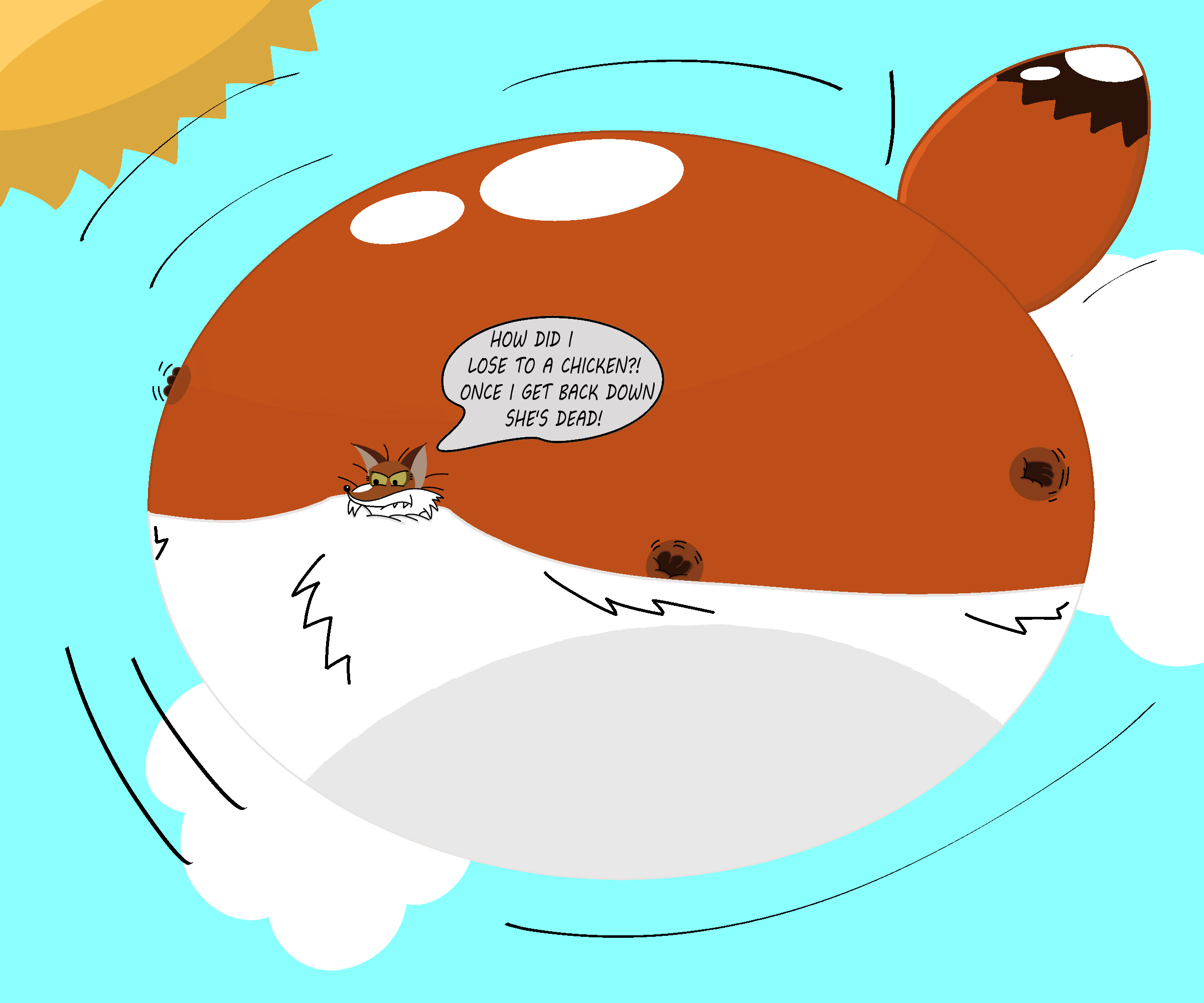 Evita fox inflation by ToberryPaws on DeviantArt