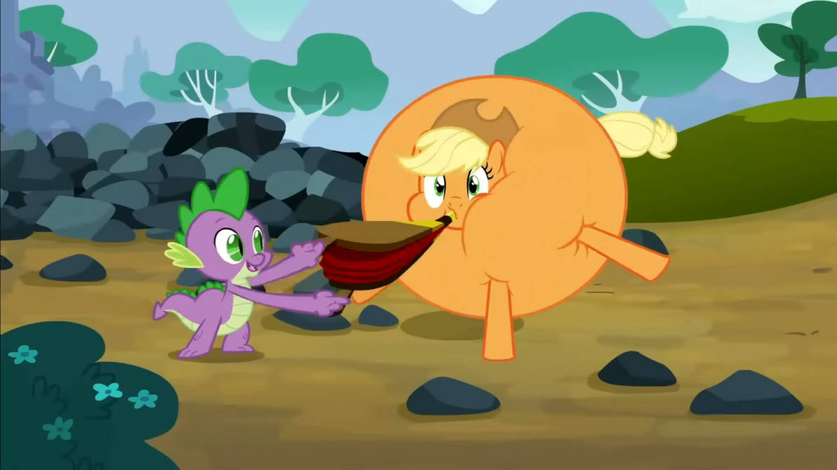 Inflation Edit Deviantart Apple Jack Inflation Edit by ToberryPaws on DeviantArt