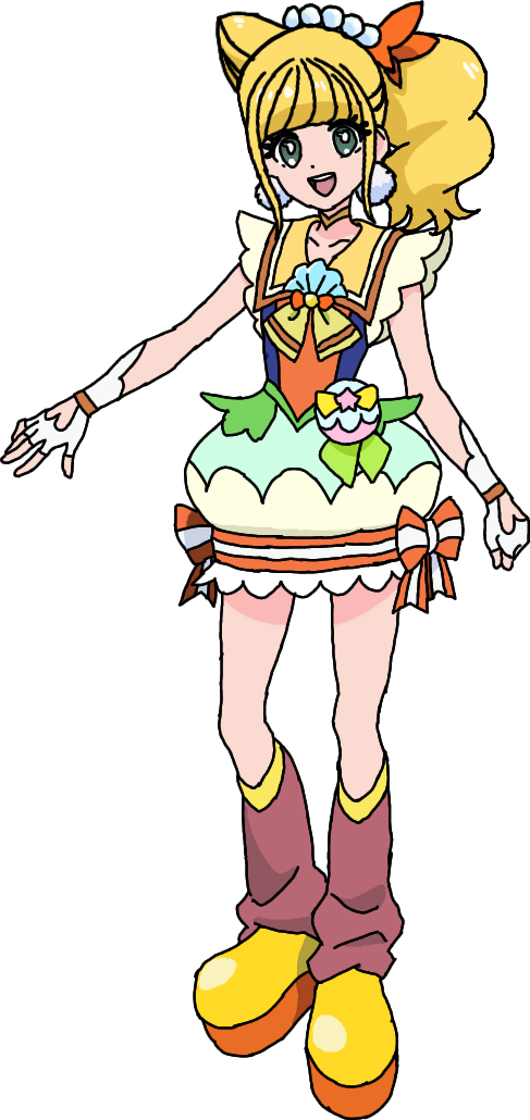 Cure Sparkle in tropical Rouge Precure style