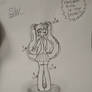 Hatsune Miku in my style sketch/drawing!