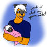 :flatcolor: Max as a dad