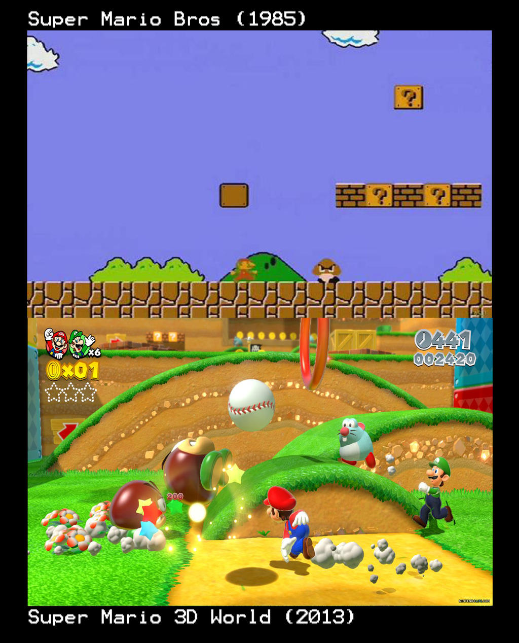 Mario Back Then Super Mario Bros Then and Now by H311LORD on DeviantArt