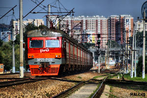 Suburban electric train