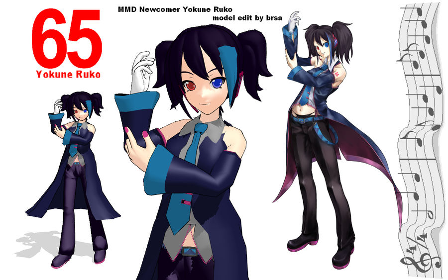 MMD Newcomer Yokune Ruko by brsa on DeviantArt