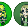 [UTAU] Justine and Lizabelle pins