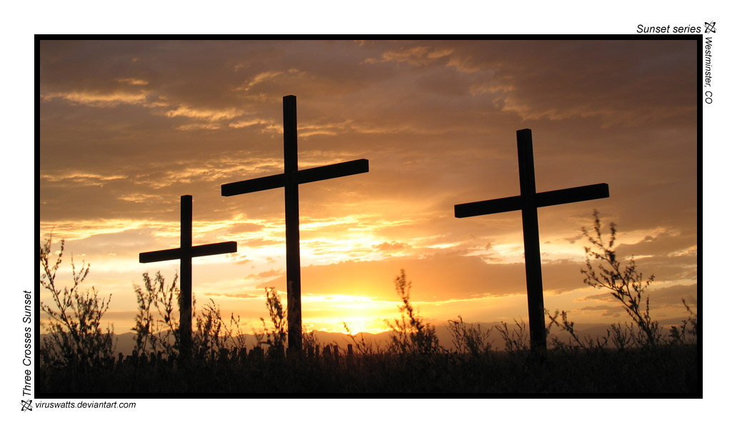 Three Crosses Sunset