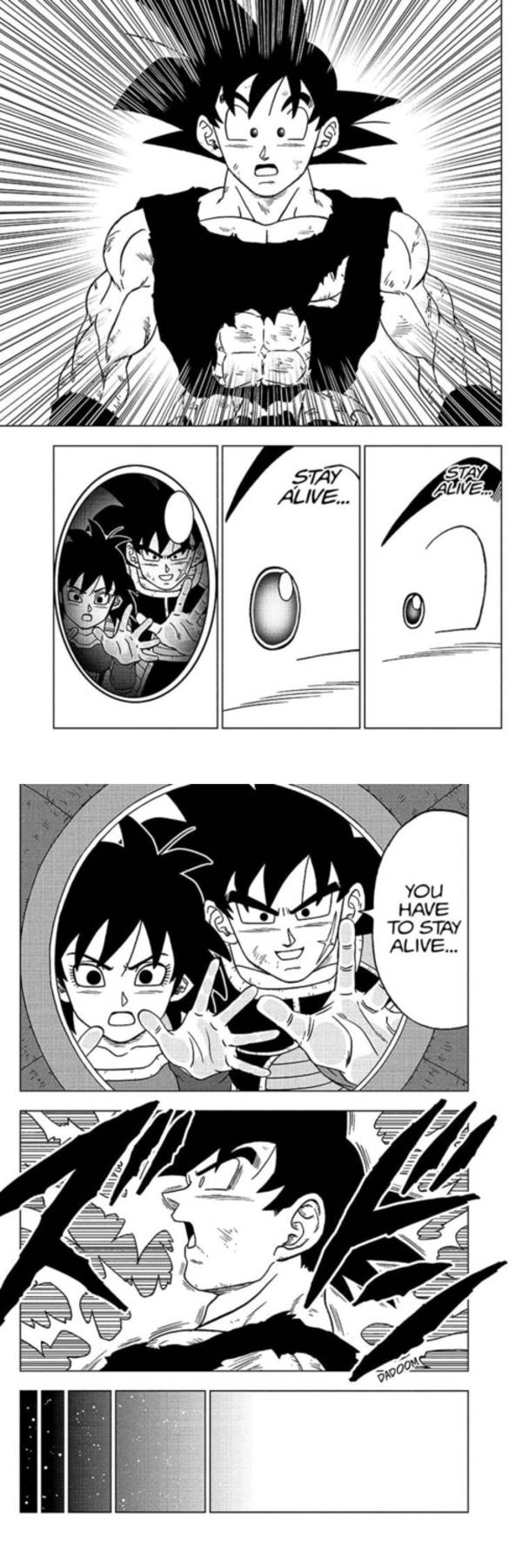 Goku remembers his parents by lolepicman99 on DeviantArt