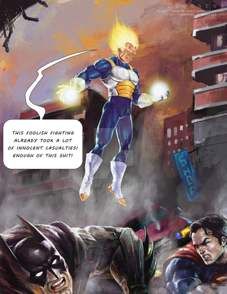 Batman Dbz DBZ vs batman vs superman by leemarej on DeviantArt