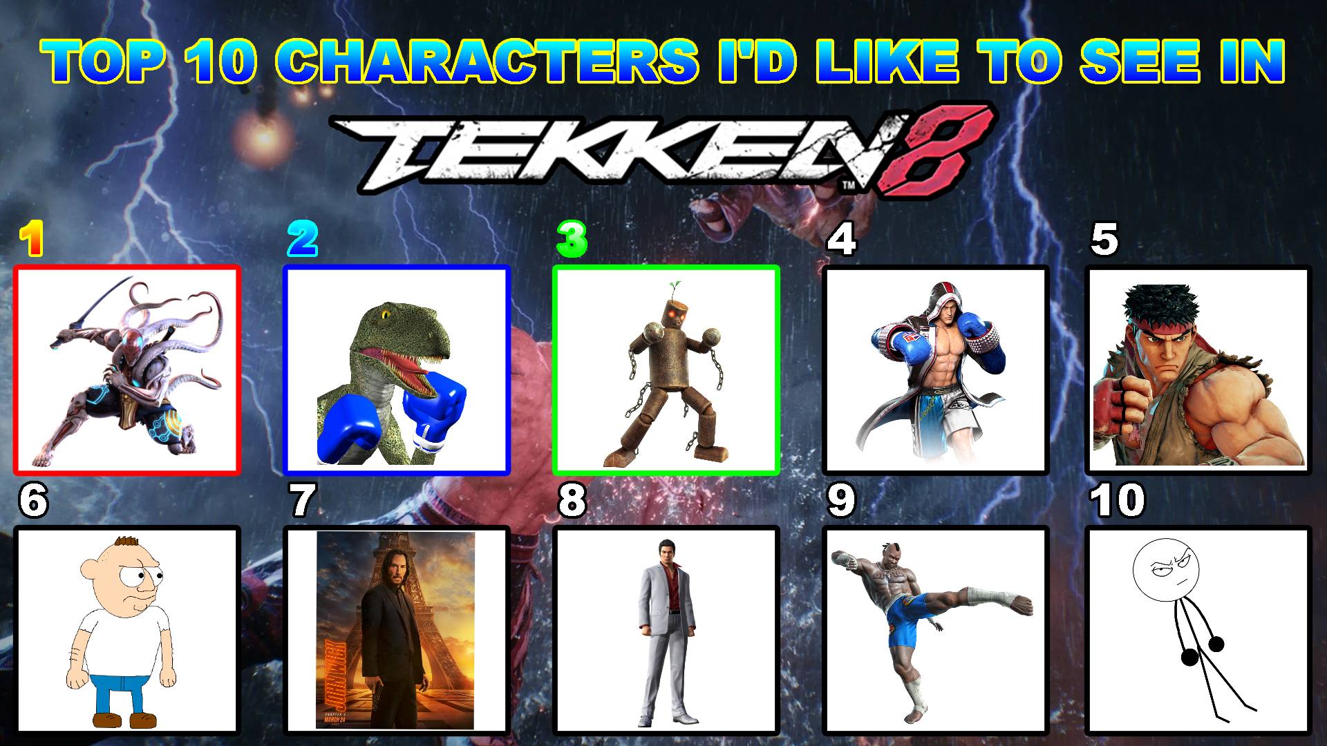 My character wishlist for Tekken 8 by FunkonPunch on DeviantArt