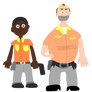 DJ And Trevor Villers the cops heroes PNG