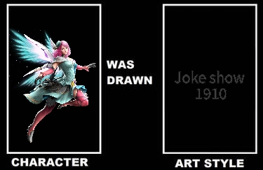 Alisa bosconovitch was drawn in joke show 1910 sty
