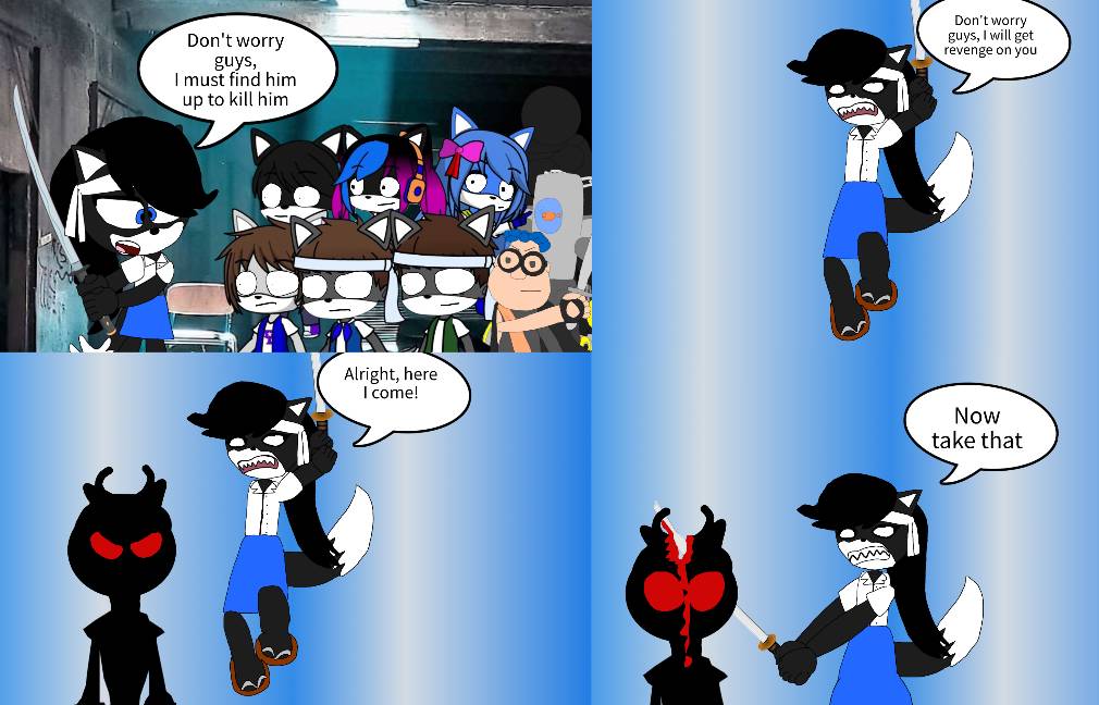 Joke show 1910 friends.Exe scene (fan comic)