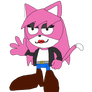 Classic Alex the pink cat (PNG)