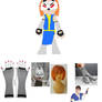 Kasumi villers cosplay (DIY) carbon costume