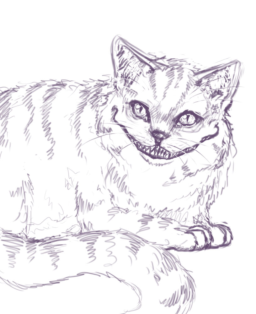 Cheshire Cat sketch