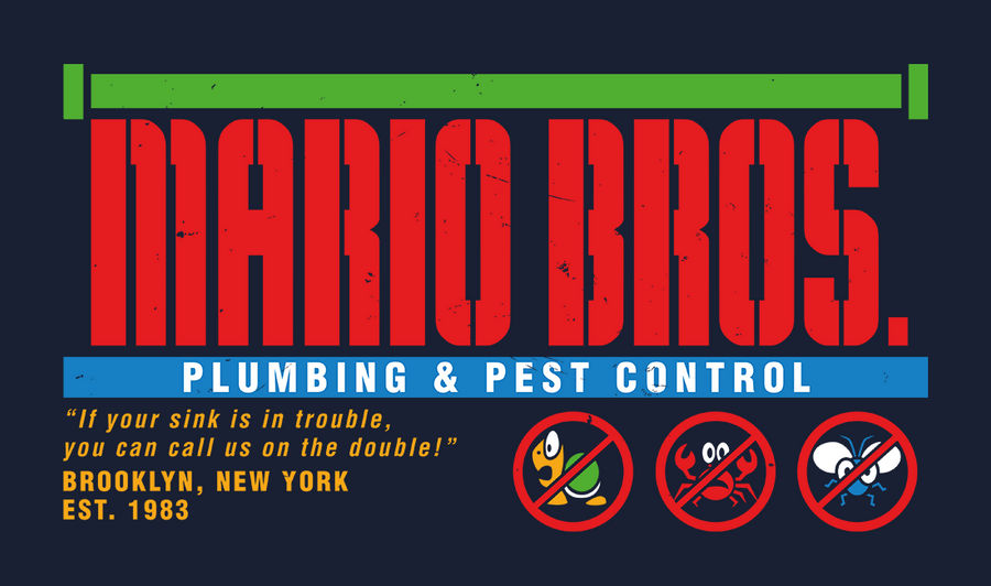 Mario Bros. Plumbing and Pest Control (Colour) by wildwing64 on DeviantArt