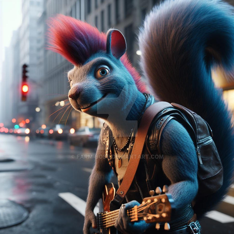 Punk Squirrel Vector Punk Rock Squirrel by Farm-Boss on DeviantArt