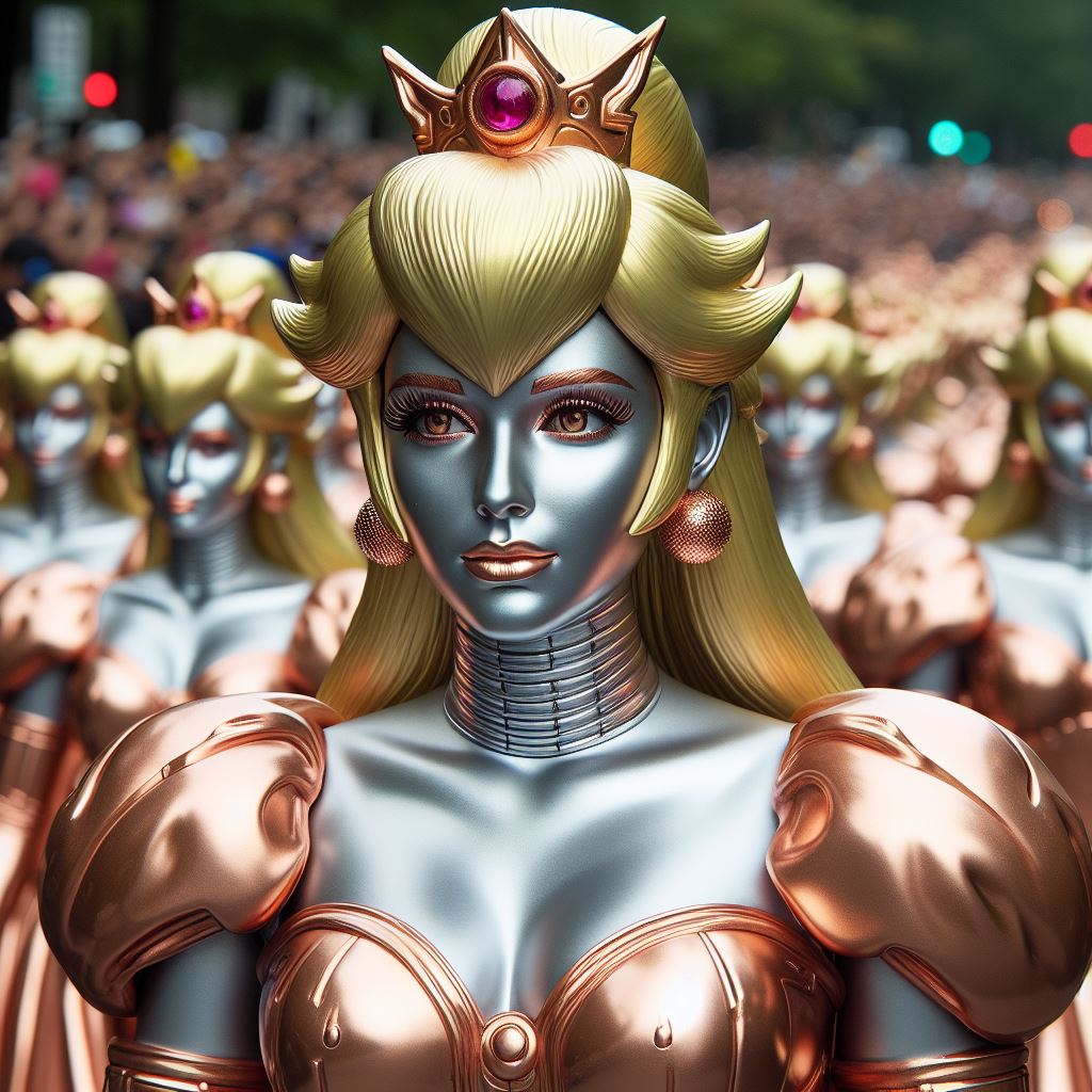 Peach Bot Robot Peach 175 by QueenJupyterMartin on DeviantArt