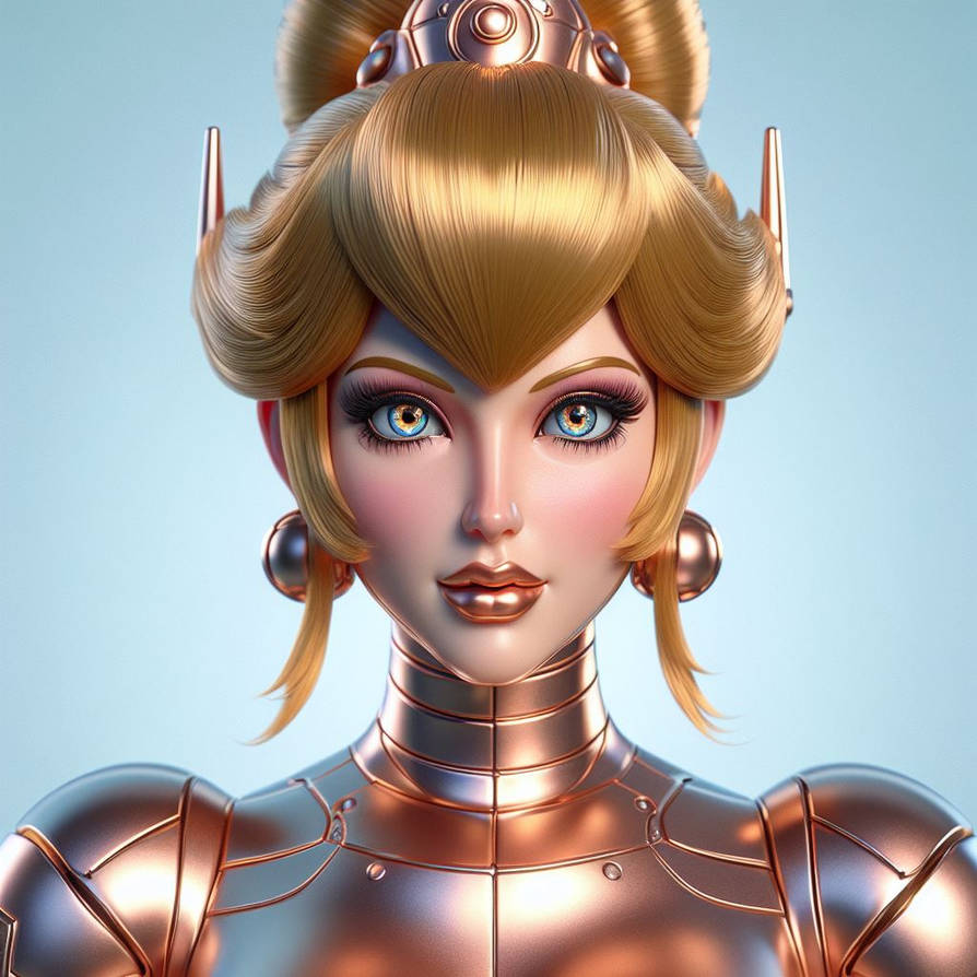 Peach Bot Robot Peach 201 by QueenJupyterMartin on DeviantArt