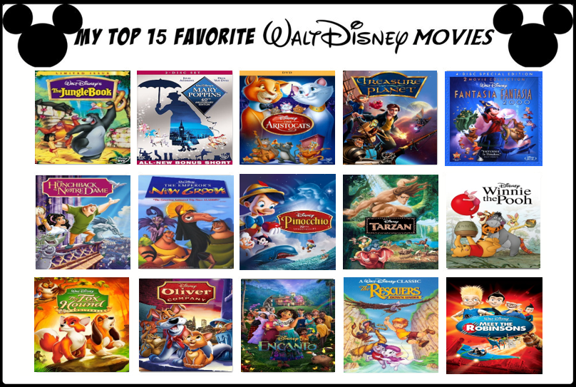 My Top 15 Favorite Walt Disney Movies by Octopus1212 on DeviantArt