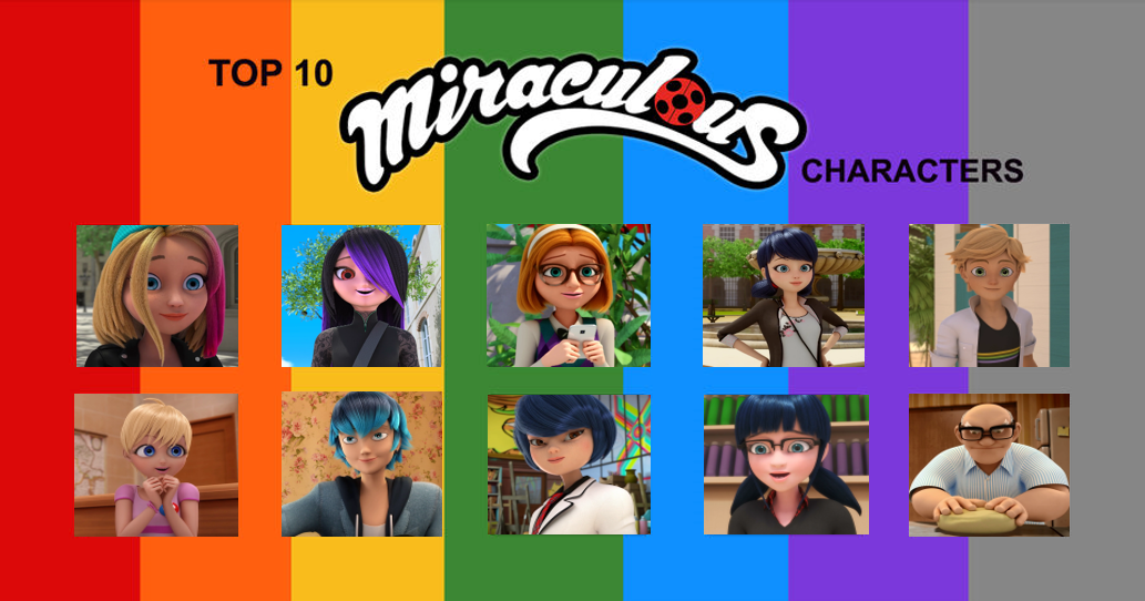 My Top 10 Miraculous Ladybug Characters by Octopus1212 on DeviantArt