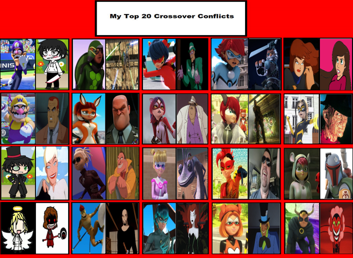 My Top 20 Crossover Conflicts by Octopus1212 on DeviantArt