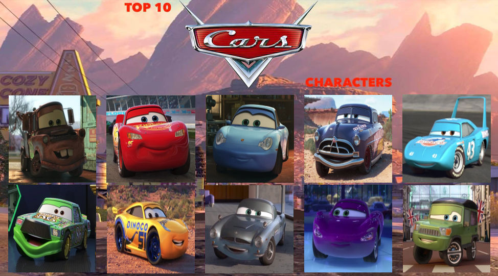 My Top 10 Cars Characters by Octopus1212 on DeviantArt