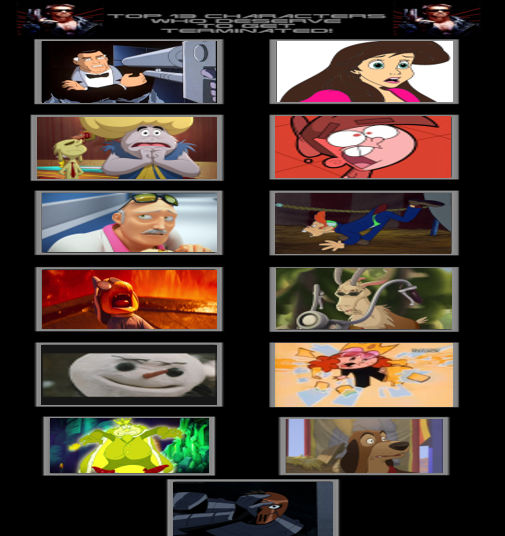 Terminated Charcaters My Top 13 Characters Who Deserve to Get Terminated by Octopus1212 on ...