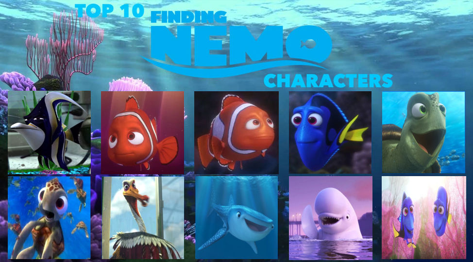 Finding Nemo Roles My Top 10 Finding Nemo Characters by Octopus1212 on DeviantArt