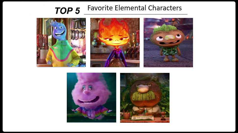 My Top 5 Favorite Elemental Characters by Octopus1212 on DeviantArt