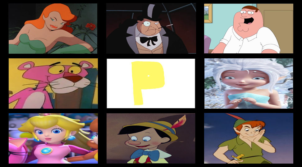 Favorite Letter P Characters (Template) by NUCanimations on DeviantArt