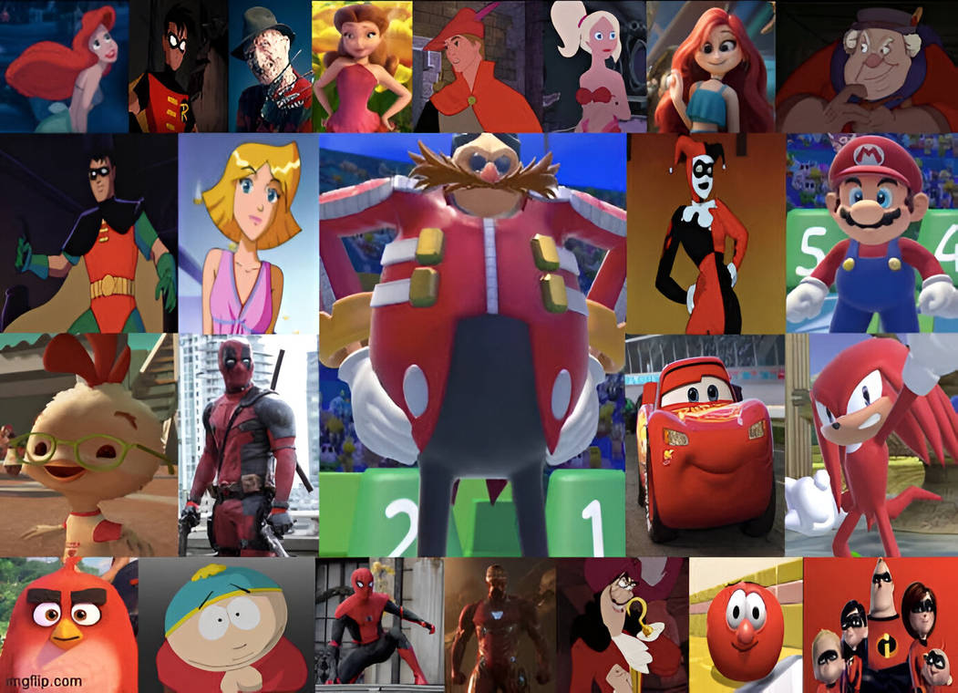 Collage of My Favorite Red Characters by Octopus1212 on DeviantArt