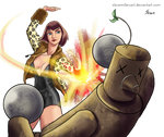 Anna Williams Slap by SteveMillersArt
