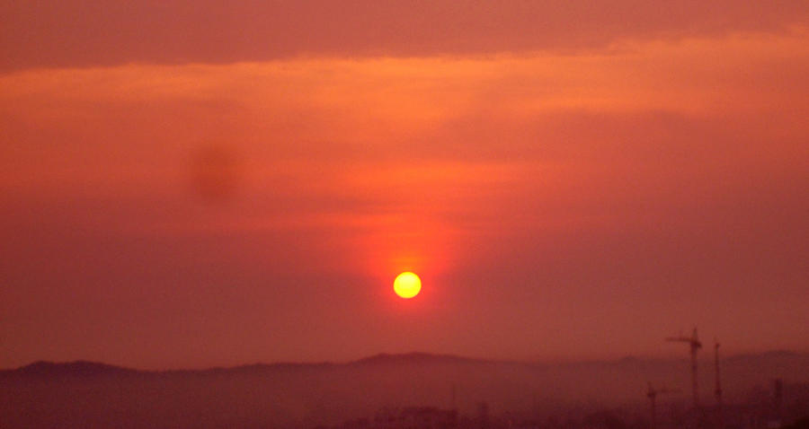 sunset on pattaya