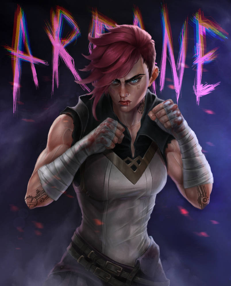 Arcane Vi fan art by xeugenex on DeviantArt