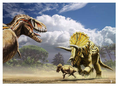 Tyrannosaurus vs Triceratops