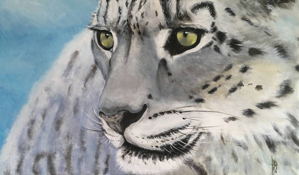 Snow Leopard Painting