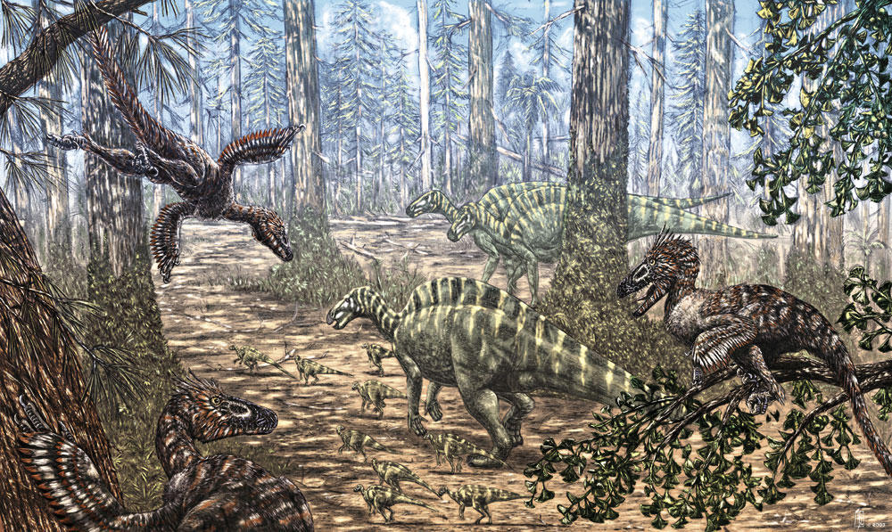 Мезозойская эра юра. Меловой период мезозойской эры. Рабдодон. Рабдодон динозавр.