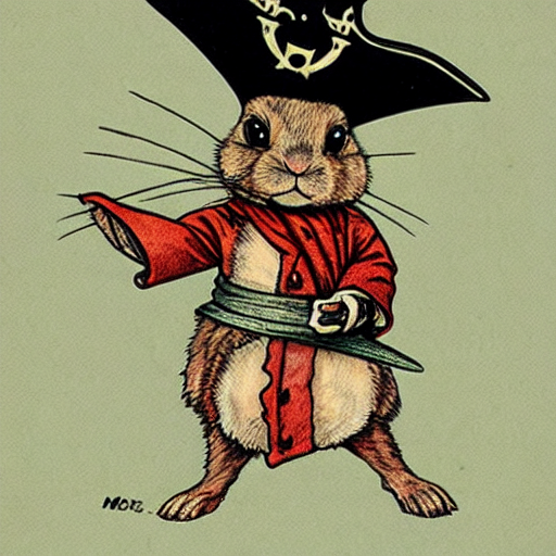 Captain Rabbit, the terrifying pirate by Firehead65 on DeviantArt