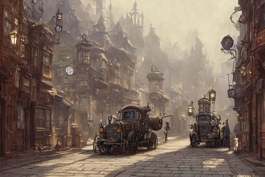 Steampunk Rsc Steampunk Street by Firehead65 on DeviantArt